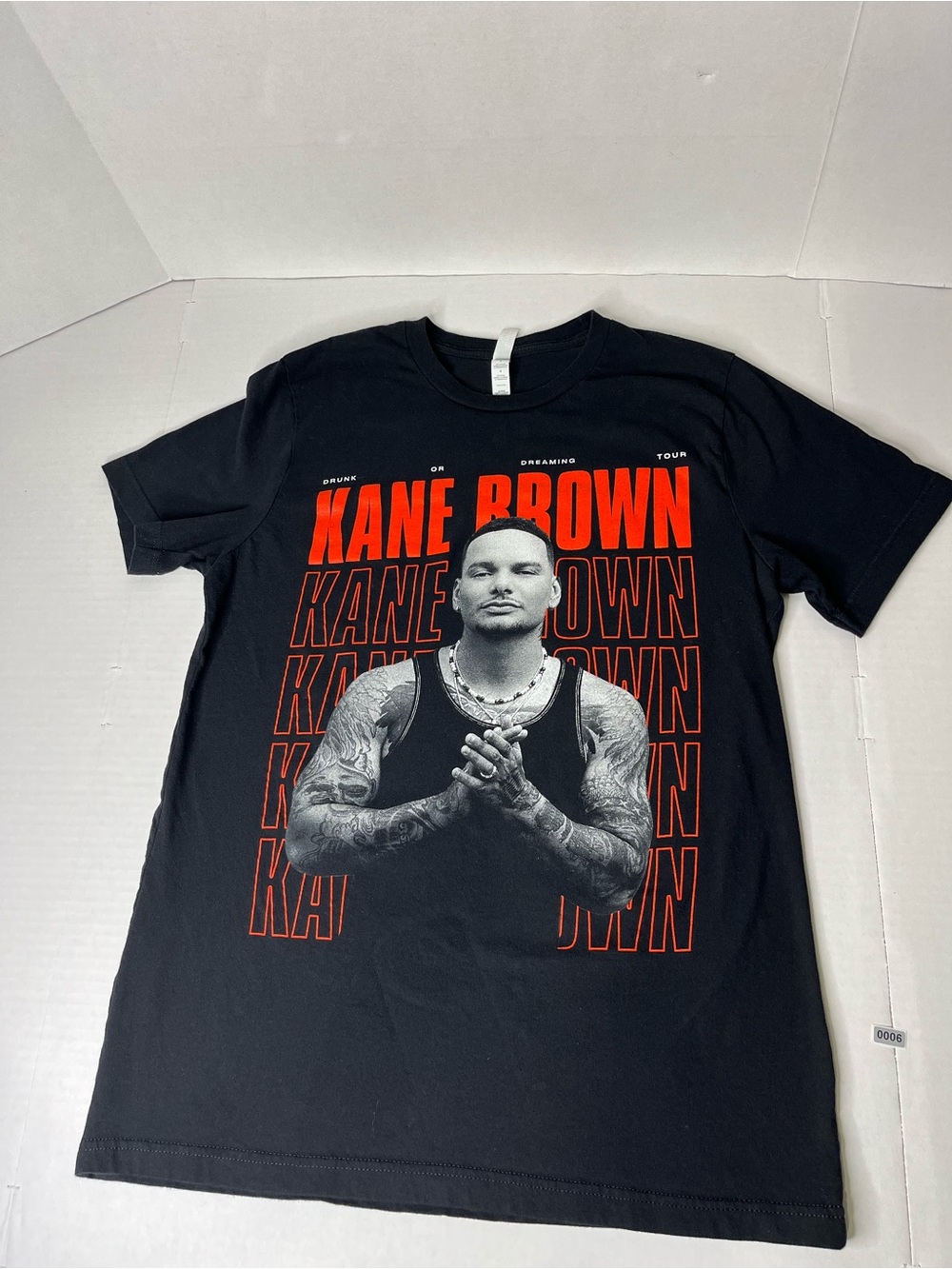 Bella Canvas Black Kane Brown Graphic Tee with Red Print